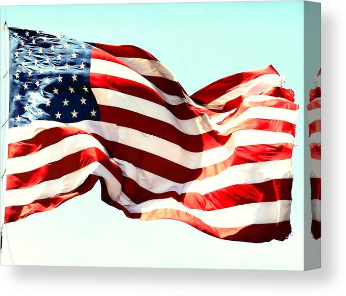 God Bless America Canvas Print featuring the photograph Freedom by Dietmar Scherf