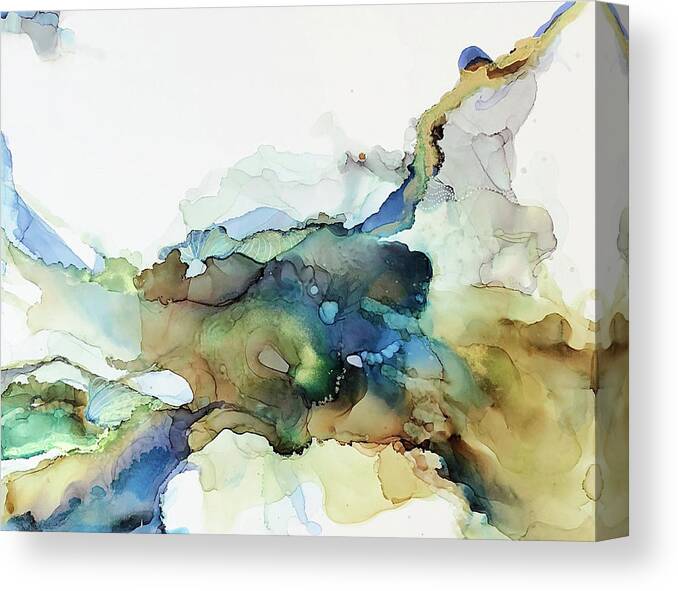 Ethereal Canvas Print featuring the painting Genesis2 by Julie Tibus