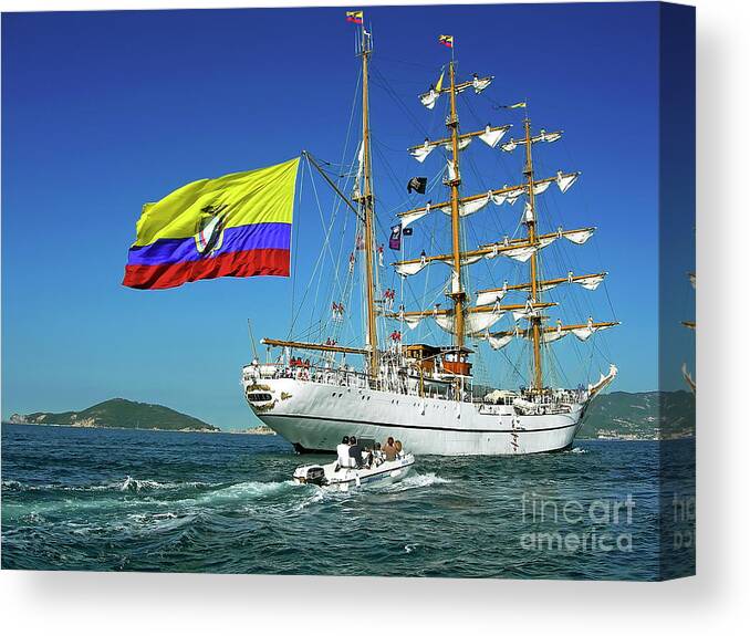 Harbour Canvas Print featuring the photograph Guayas by Paolo Signorini