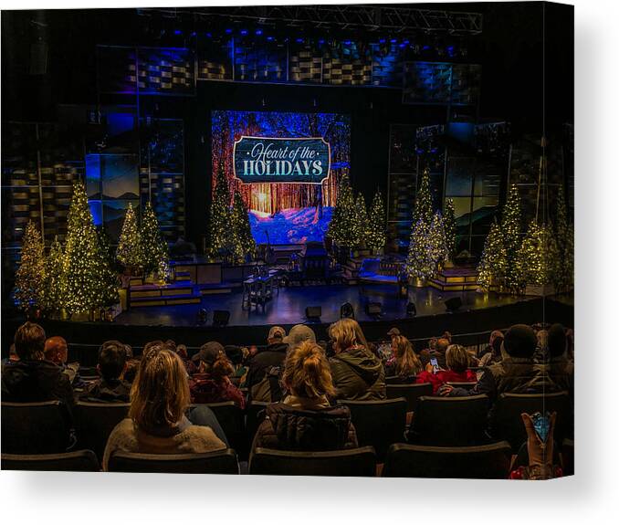 Theatre Canvas Print featuring the photograph Heart of the Holidays by Richie Parks