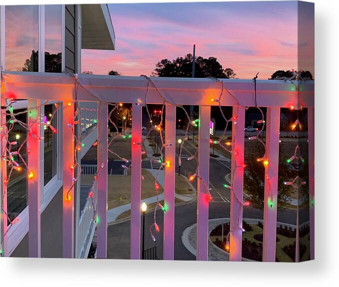 Macon Canvas Print featuring the photograph Holiday Lights by Rod Whyte