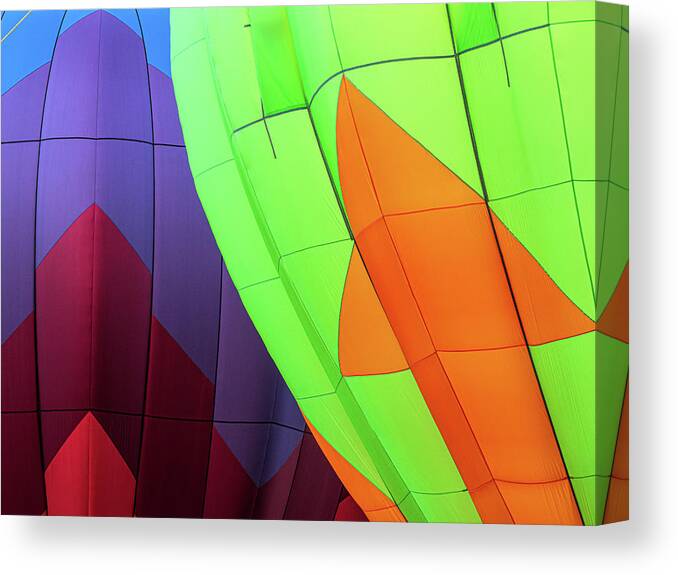 New Jersey Canvas Print featuring the photograph Hot Air Balloons Up Close by Kristia Adams