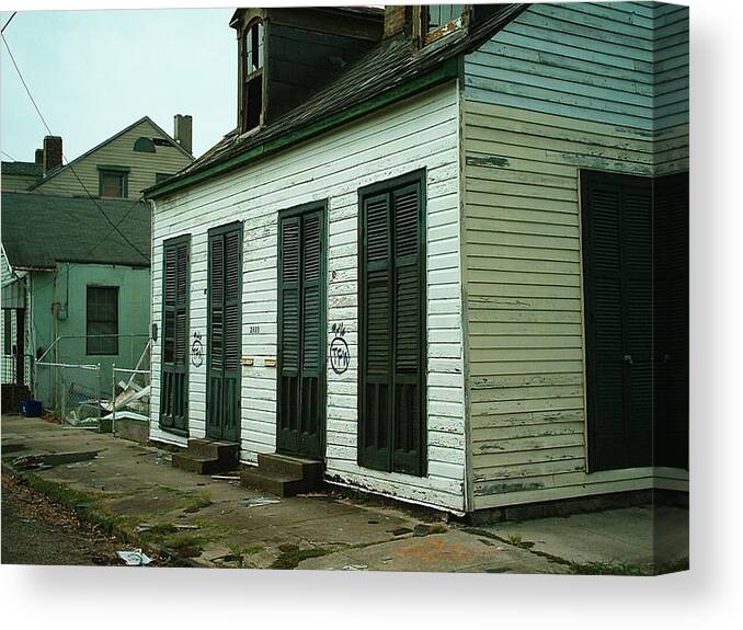 New Orleans Canvas Print featuring the photograph Hurricane Katrina Series - 20 by Christopher Lotito