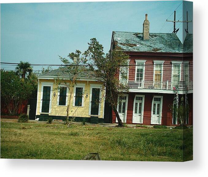  Canvas Print featuring the photograph Hurricane Katrina Series - 9 by Christopher Lotito