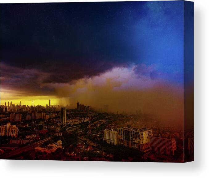 Rain Canvas Print featuring the photograph Into The Storm by Faa shie