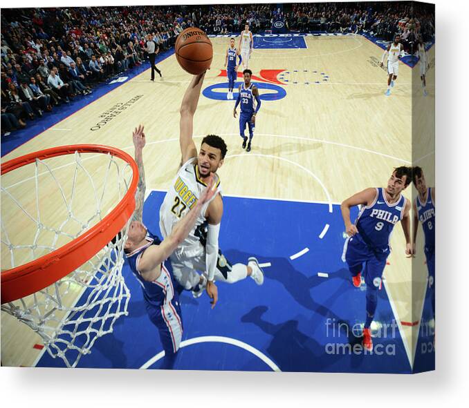 Sports Ball Canvas Print featuring the photograph Jamal Murray by Jesse D. Garrabrant