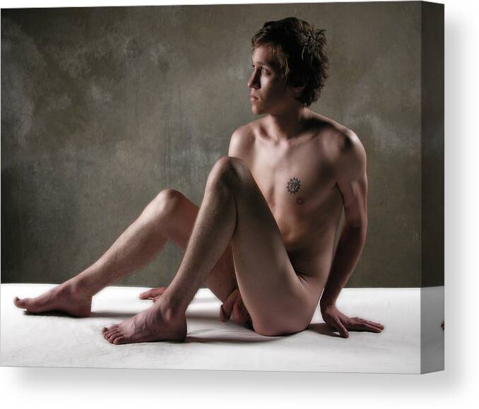 Male Canvas Print featuring the photograph James 2 by Dave Milstead