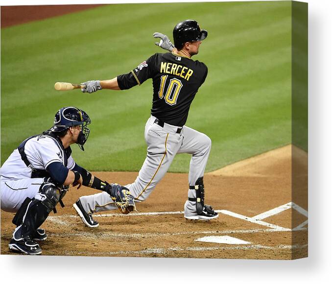 California Canvas Print featuring the photograph Jordy Mercer by Denis Poroy