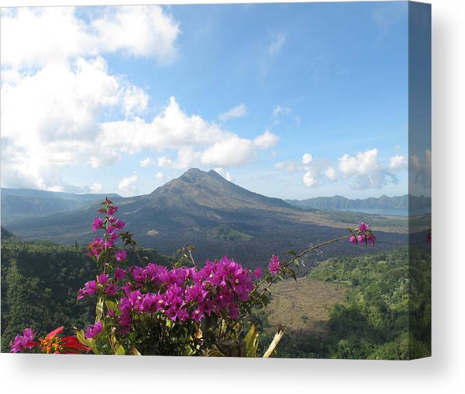 Bali Canvas Print featuring the photograph Kintamani Volcano Bali by Mark Egerton