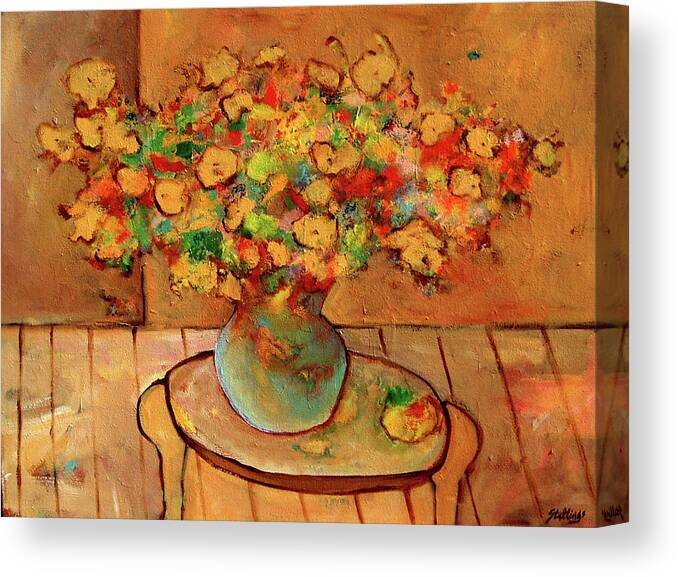 Still Life Canvas Print featuring the painting Living Crescendo by Jim Stallings