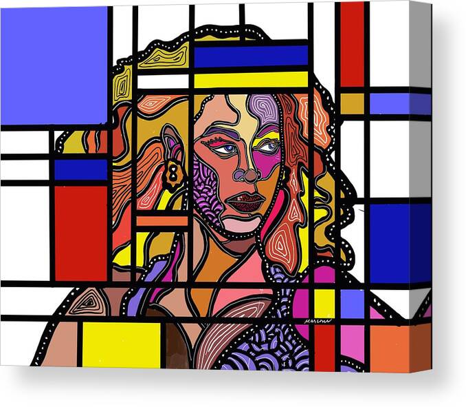 Marconiart Canvas Print featuring the digital art Marconi-Drian #4 by Marconi Calindas