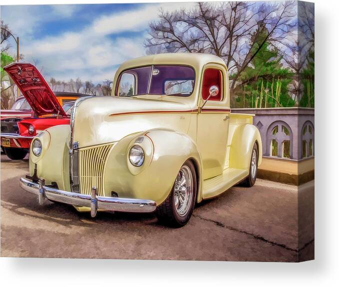 Classic Cars Canvas Print featuring the photograph Mellow Ride by Kevin Lane