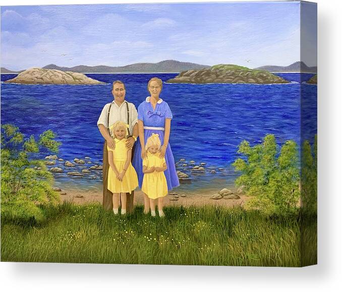Little Burnt Bay Canvas Print featuring the painting Memories by Marlene Little