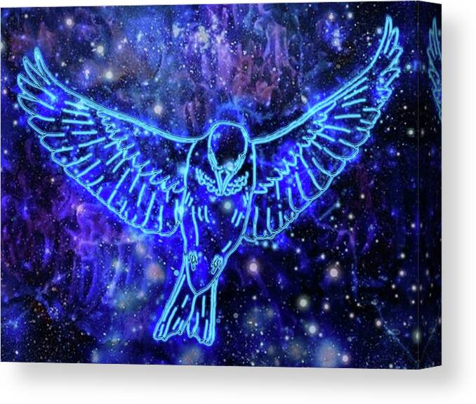 Expanse Canvas Print featuring the digital art Miller's Freedom by Mary J Winters-Meyer