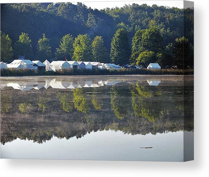 Pennsic Canvas Print featuring the photograph Morning Light by Carl Moore