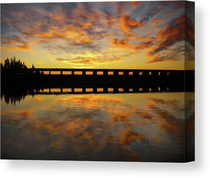 River Canvas Print featuring the photograph My River View by Marilyn MacCrakin