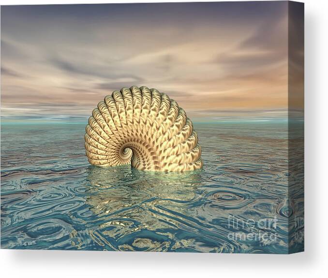 Creature Canvas Print featuring the digital art Mysterious Creature by Phil Perkins