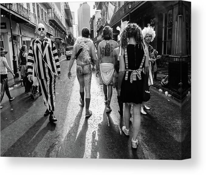 New Orleans Canvas Print featuring the photograph New Orleans Street Scene by Cheryl Prather