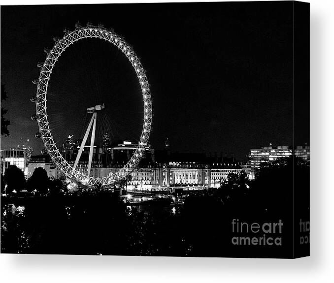  Canvas Print featuring the photograph Night Eye by Dennis Richardson
