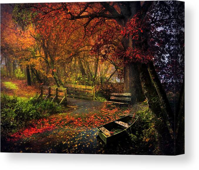 Bridge Canvas Print featuring the photograph Now and Forever Painting by Debra and Dave Vanderlaan