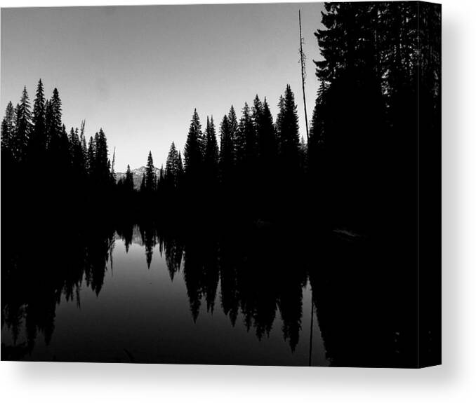 Lake Canvas Print featuring the photograph Payette Lake Reflections by Amanda R Wright