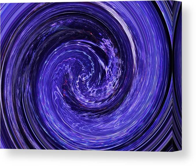 Purple Canvas Print featuring the photograph Purple Vortex by Dietmar Scherf