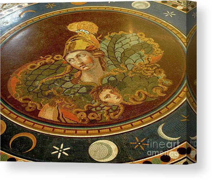 Italy Canvas Print featuring the photograph Roman Tile02 by Mary Kobet