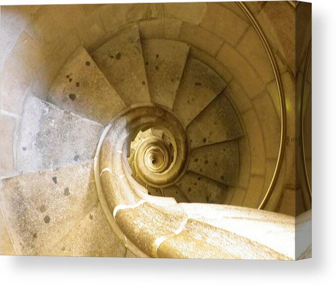 Photograph Canvas Print featuring the photograph Sagrada Familia stairs by Lisa Mutch