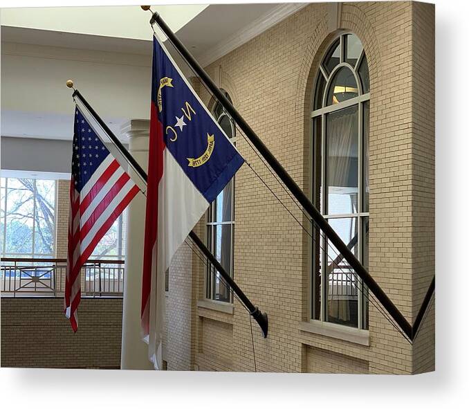 Flag Canvas Print featuring the photograph Salute by Lee Darnell