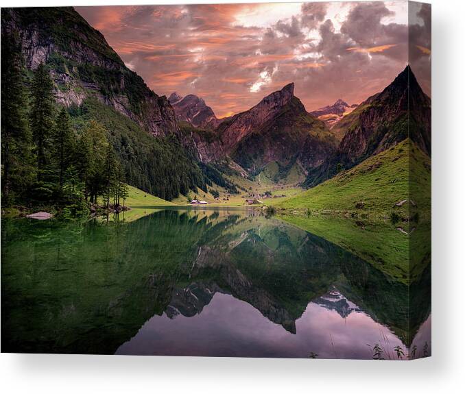 Appenzell Canvas Print featuring the photograph SeeAlpSee by Serge Ramelli
