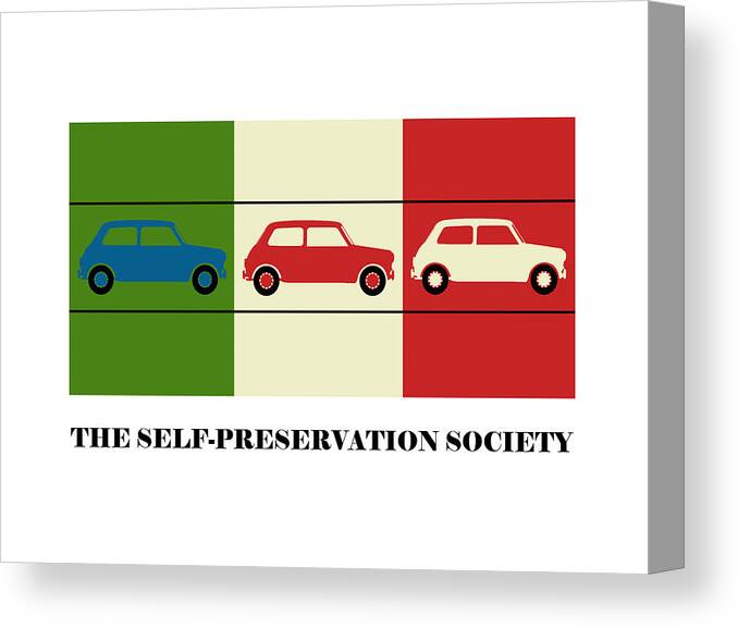 Richard Reeve Canvas Print featuring the digital art Self Preservation Society by Richard Reeve