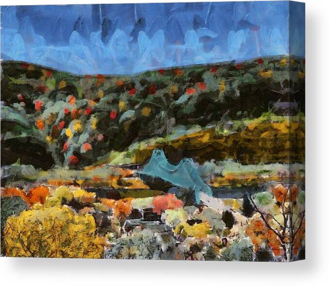 Sewickley Canvas Print featuring the mixed media Sewickley Valley by Christopher Reed