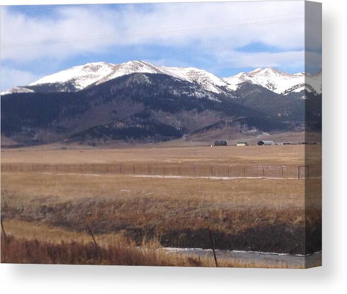 Rocky Mountains Canvas Print featuring the photograph Sky Country by Lisa White