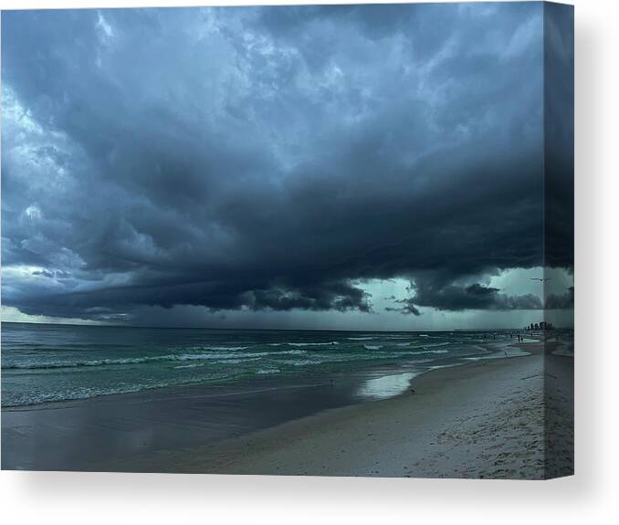 Storm Canvas Print featuring the photograph Stormy seas by Jamie Tyler