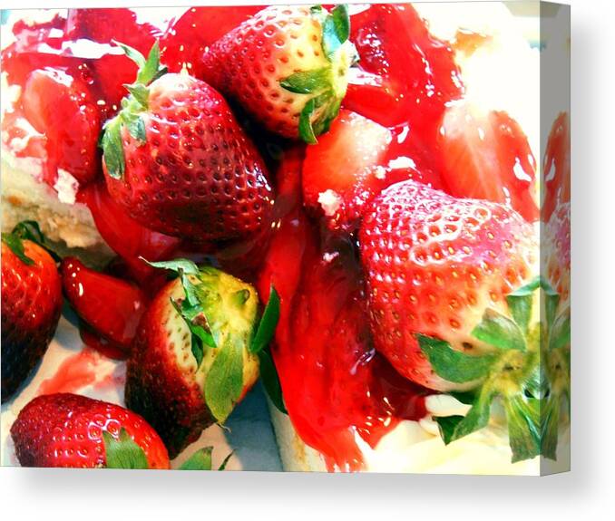 Desert Canvas Print featuring the photograph Strawberry Galore by Dietmar Scherf