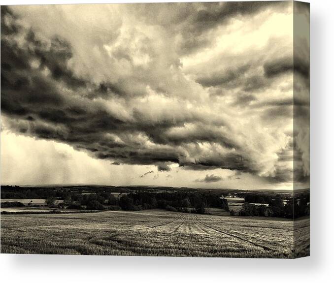 Summer Storm Canvas Print featuring the photograph Summer Storm by Mark Egerton