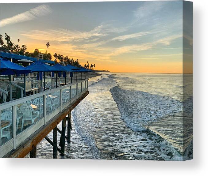 Sunrise Canvas Print featuring the photograph Sunrise Dining by Brian Eberly