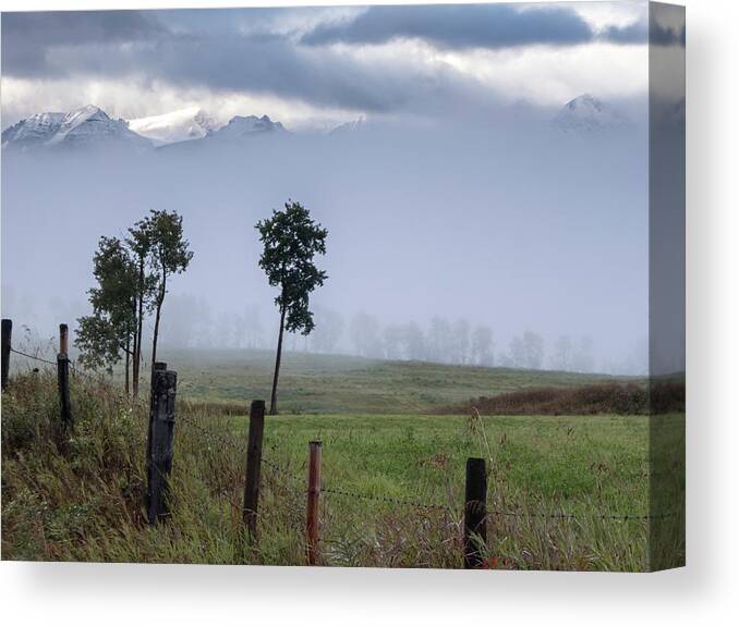 British Columbia Canvas Print featuring the photograph Telkwa High Road by Mary Lee Dereske