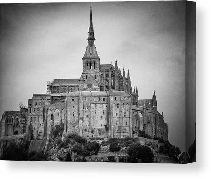 France Canvas Print featuring the photograph The Mont Saint-Michel by Jim Feldman