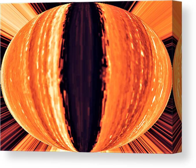 Tiger Eye Canvas Print featuring the digital art Tiger's Eye by Ronald Mills