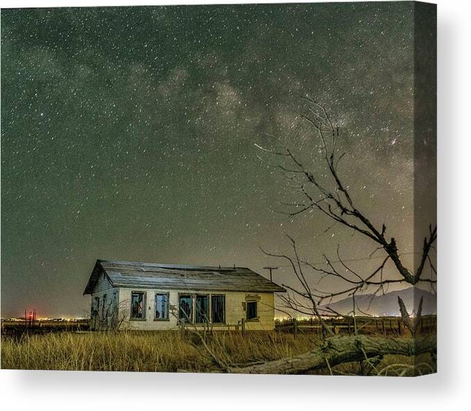Abandoned Canvas Print featuring the photograph Time and Space by Daniel Hayes