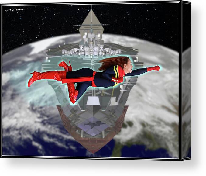 Captain Canvas Print featuring the photograph To the Rescue by Jon Volden