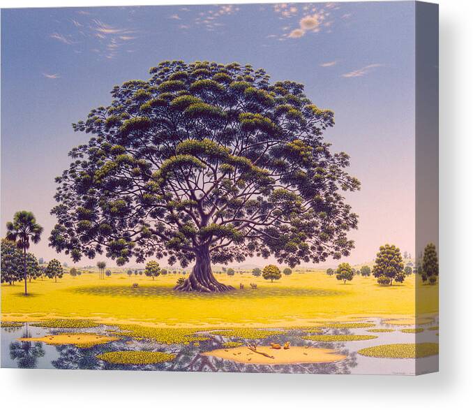 Tree Canvas Print featuring the painting Tree by Tuco Amalfi