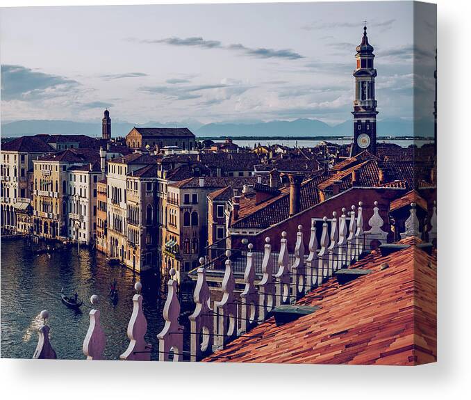 Venice Canvas Print featuring the photograph Venice - Cannaregio - Canal Grande by Alexander Voss