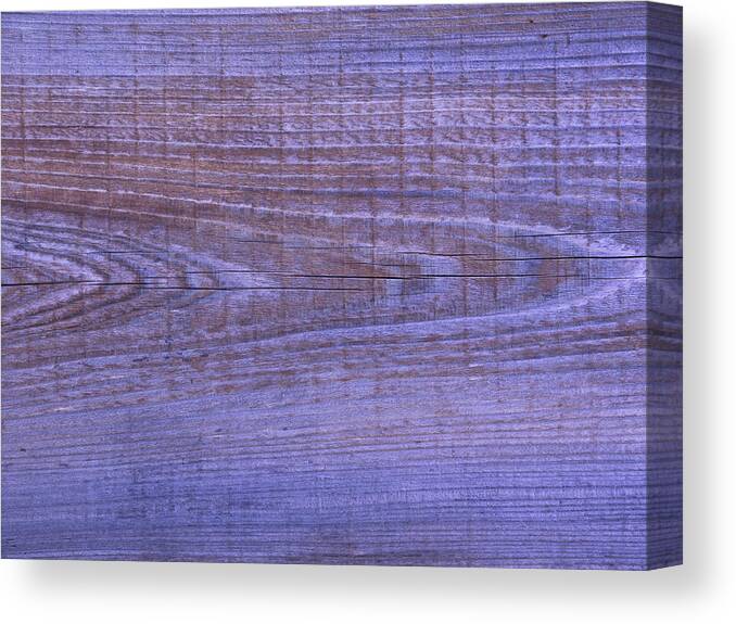 Abstract Canvas Print featuring the digital art Weathered Board In Blue by David Desautel