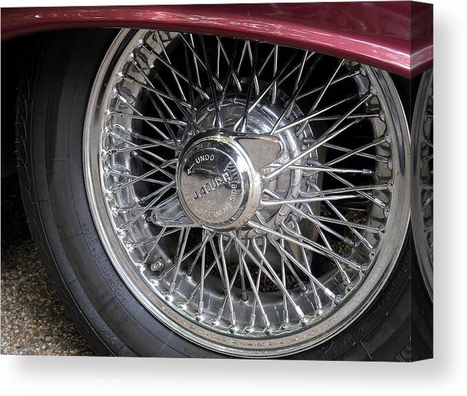 Richard Reeve Canvas Print featuring the photograph Wire Wheels by Richard Reeve