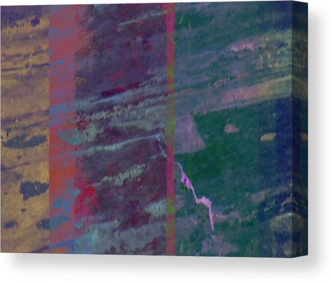 Wood Canvas Print featuring the mixed media Wood Streaks by Christopher Reed