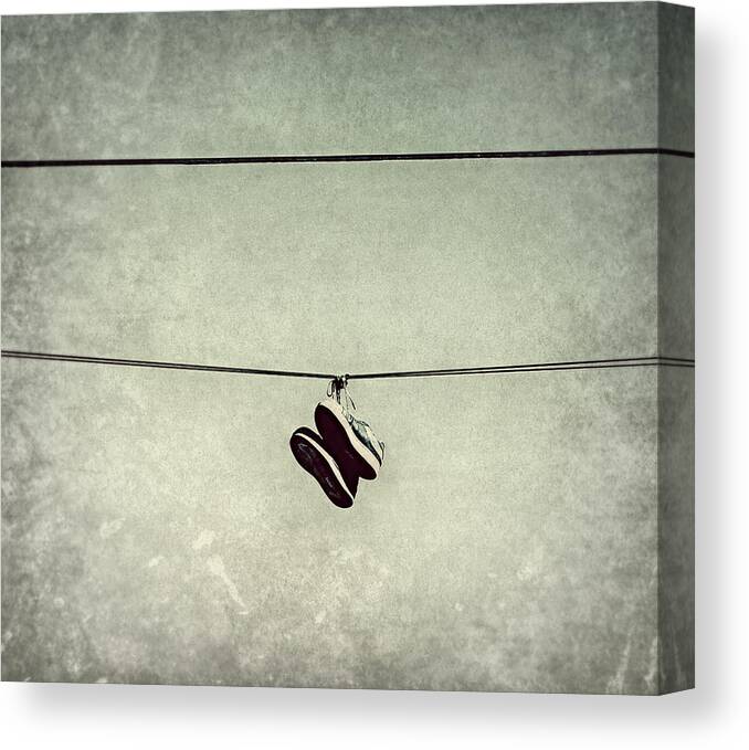 Shoes Canvas Print featuring the photograph All Tied Up by Melanie Lankford Photography