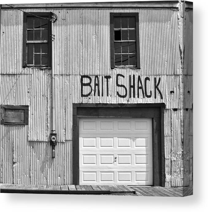 Maine Canvas Print featuring the photograph Bait Shack by Kandy Hurley