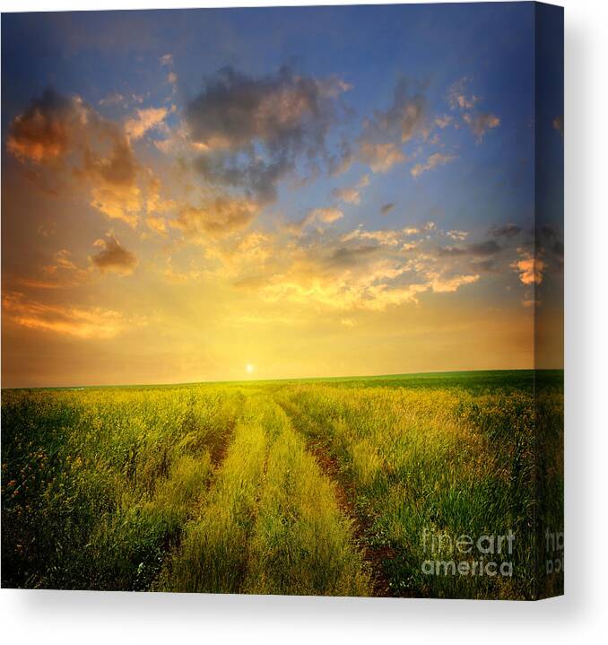 Beautiful Sunsets Photos Canvas Print featuring the photograph Beautiful Sunsets Photos by Boon Mee